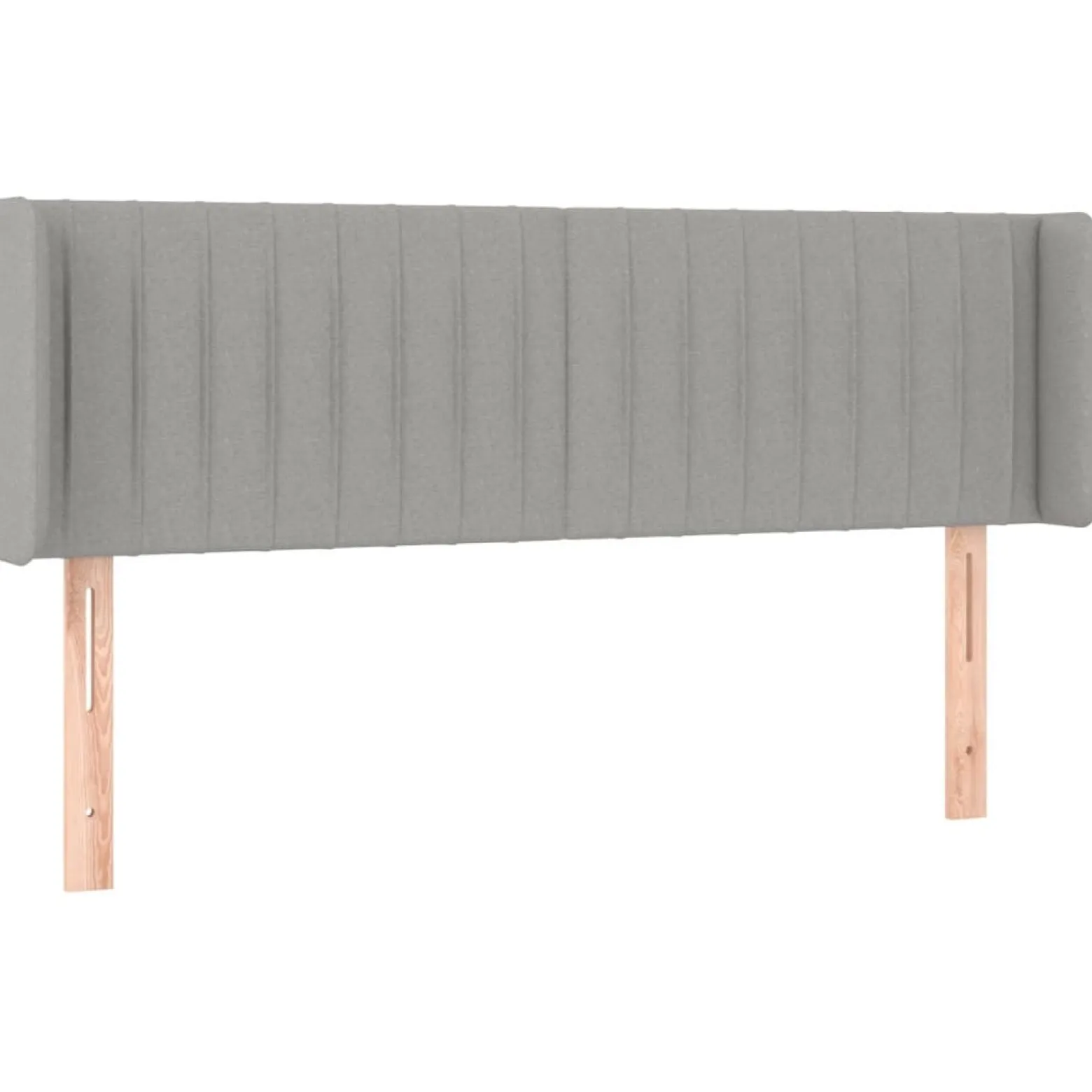 Wezgłowie Szary 147 x 16 x 78/88 cm Tkanina vidaXL