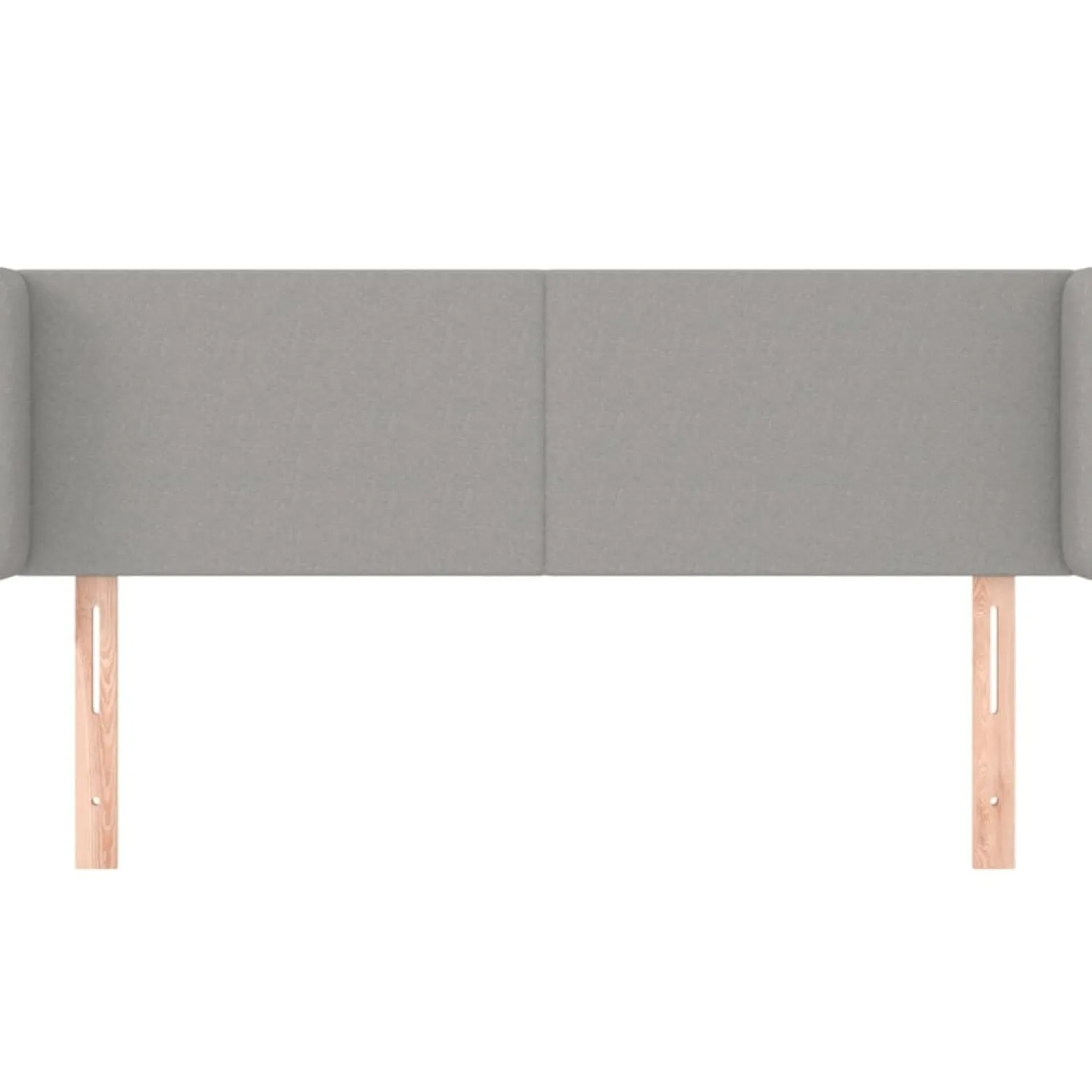 Wezgłowie Szary 147 x 16 x 78/88 cm Tkanina vidaXL