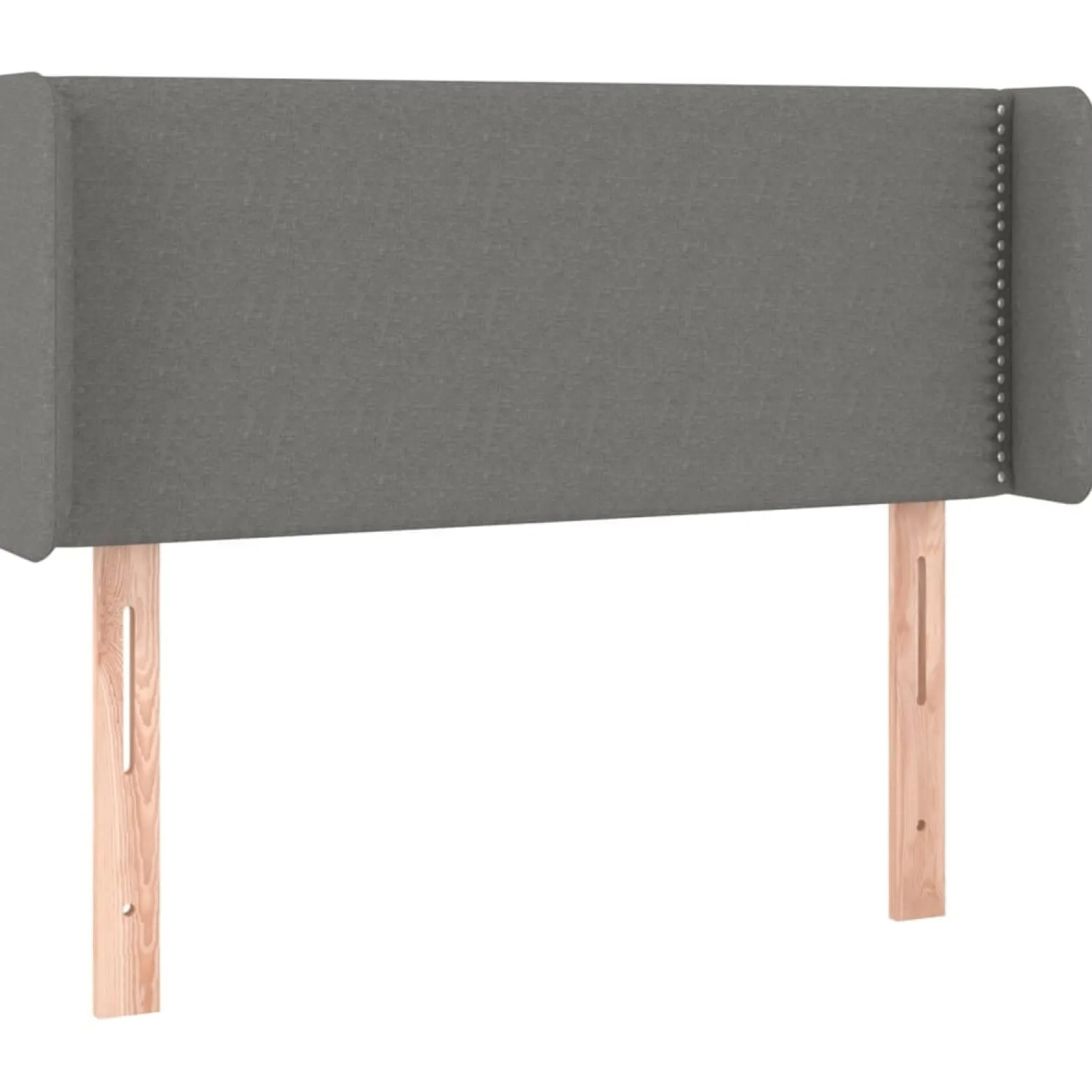 Wezgłowie Szary 103 x 16 x 78/88 cm Tkanina vidaXL