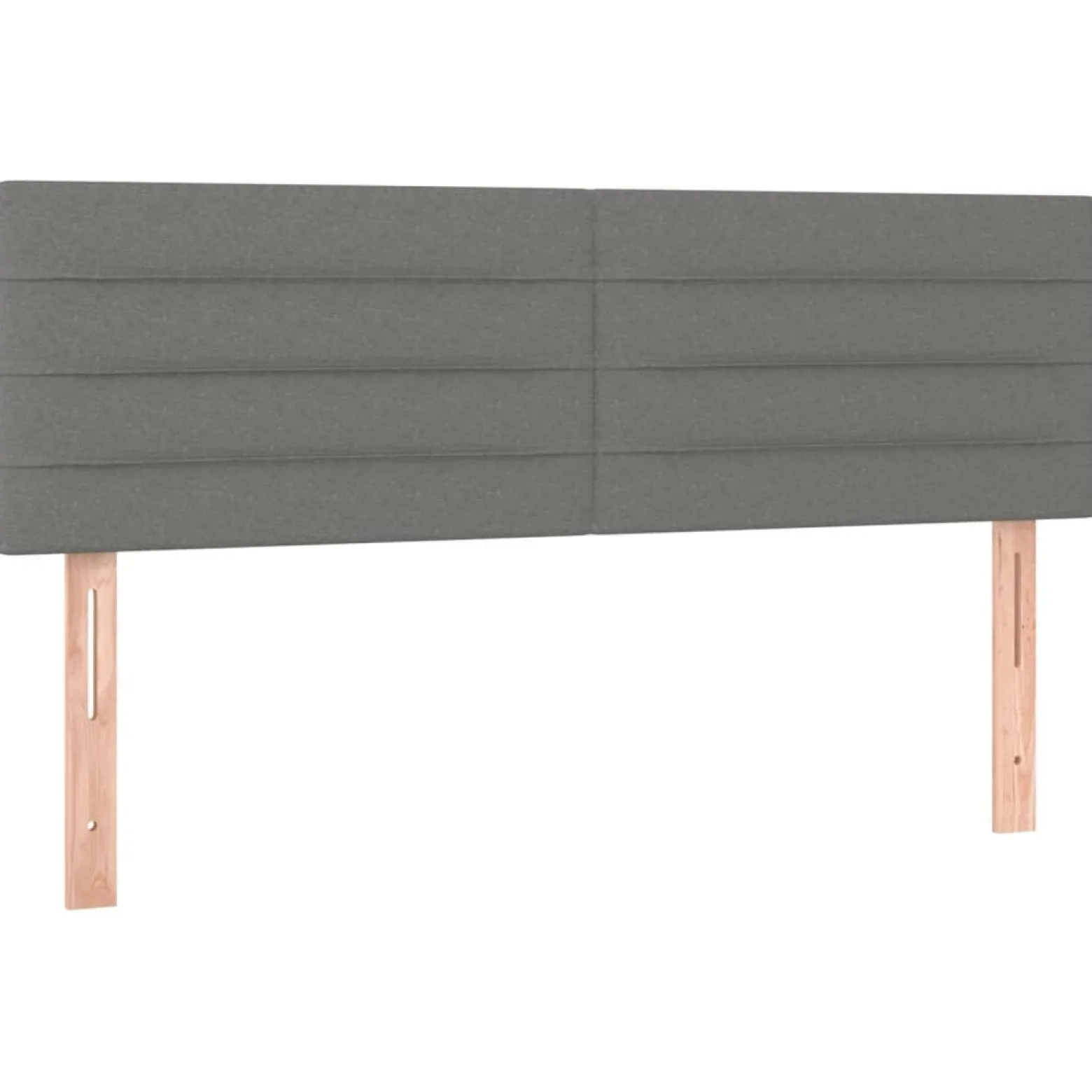 Wezgłowie Szary 144 x 5 x 78/88 cm Tkanina vidaXL