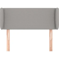 Wezgłowie Szary 83 x 23 x 78/88 cm Tkanina vidaXL
