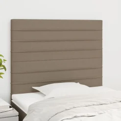 Wezgłowie Taupe 80 cm Tkanina Wysoki vidaXL