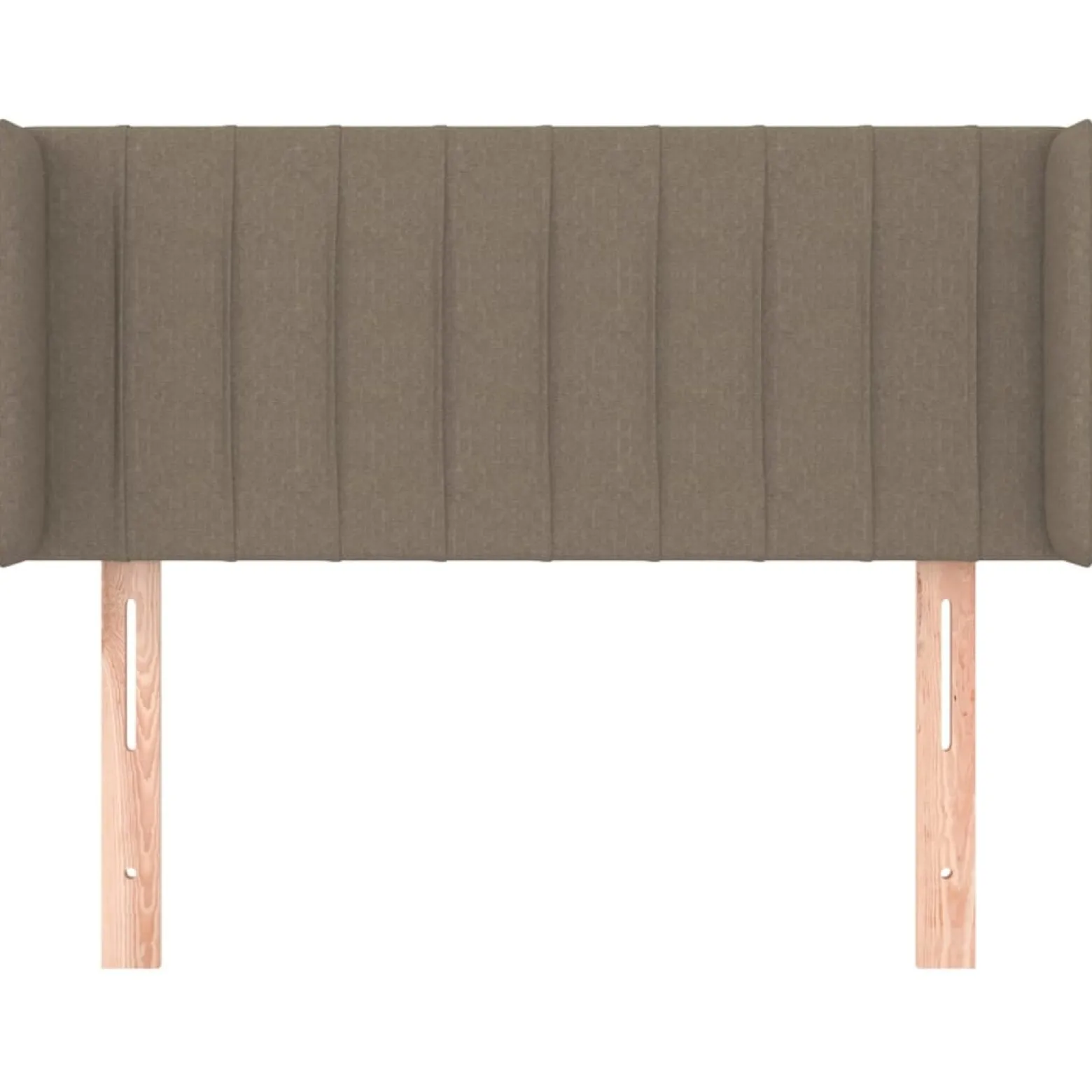 Wezgłowie Taupe 103 x 16 x 78/88 cm Tkanina vidaXL