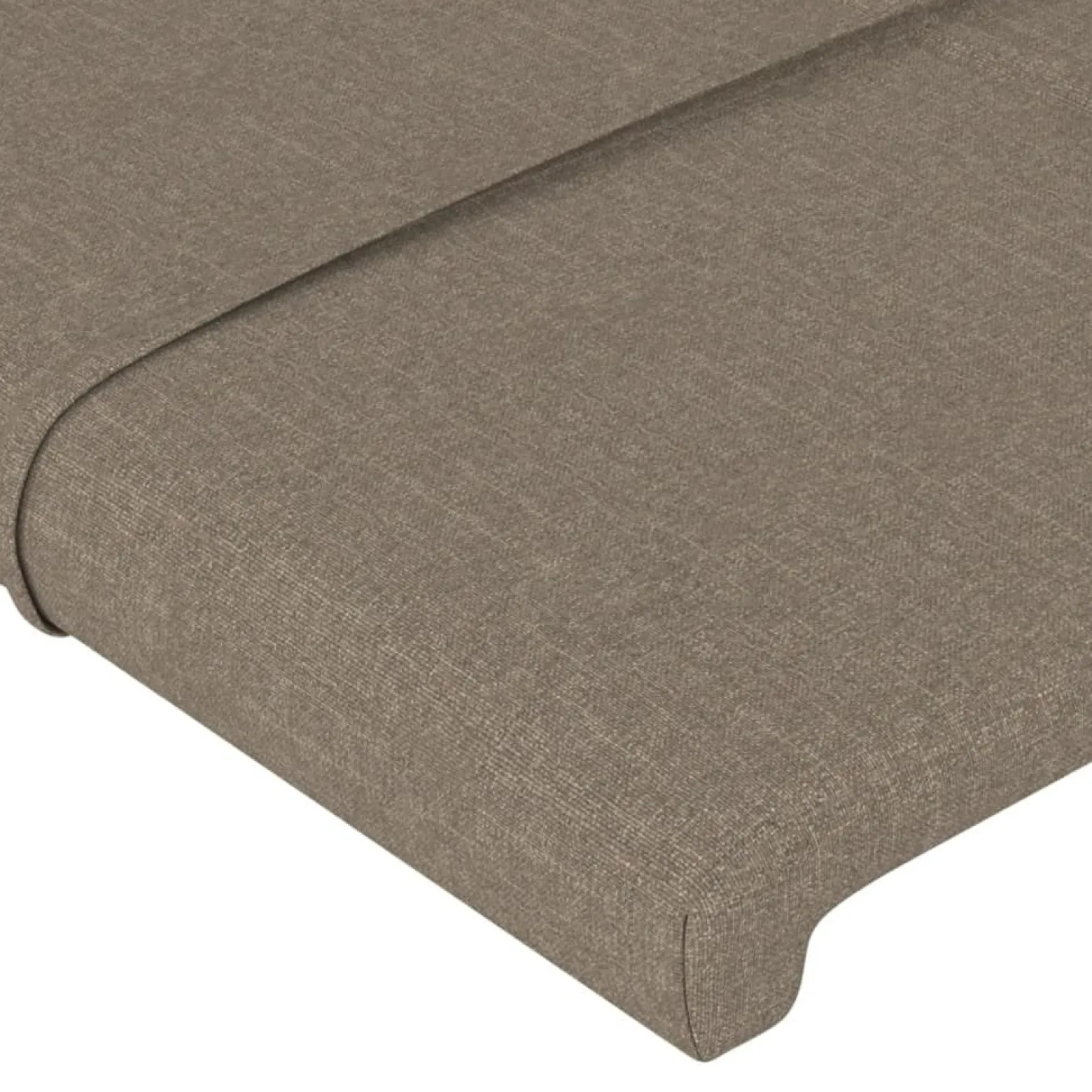 Wezgłowie Taupe 183 x 23 x 78/88 cm Tkanina vidaXL