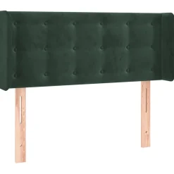 Wezgłowie Zielony 83 x 16 x 78/88 cm Aksamit vidaXL