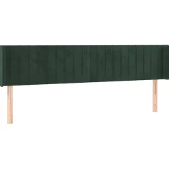Wezgłowie Zielony 163 x 16 x 78/88 cm Aksamit vidaXL