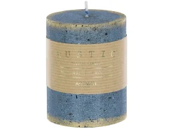 Świeca Rustic Patynowy 9 cm niebieska