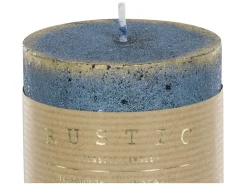 Świeca Rustic Patynowy 9 cm niebieska