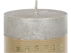 Świeca Rustic Metallic 9 cm złota