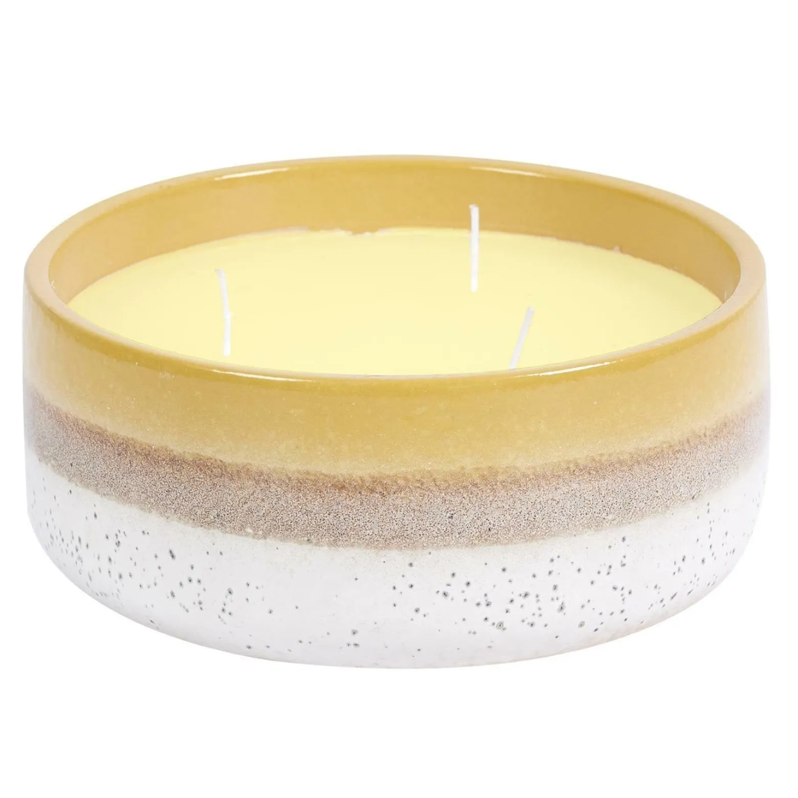 ŚWIECA W CERAMICE 16,5 x 6,5 cm O ZAPACHU TRAWY CYTRYNOWEJ