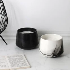 Świeca zapachowa Marble L czarna