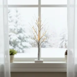 Świecące drzewko 60 cm brzoza 25 Led drzewko świąteczne dekoracja