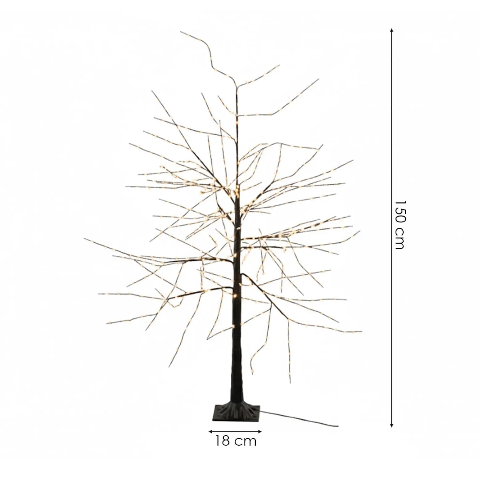 Świecące drzewko LED zewnętrzne h150 cm duże dekoracyjne
