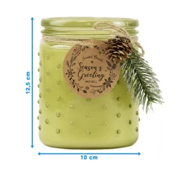 Świeczka Na Boże Narodzenie Dekoracja Ozdoba Świąteczna Limonkowa