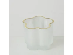 Świecznik na tealight Flower 6 cm mleczny
