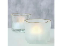 Świecznik na tealight Flower 6 cm mleczny