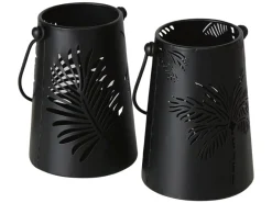 Świecznik metalowy Palmera 11,8 cm czarny mix wzorów