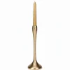 Świecznik Metalowy Pojedynczy Na Świecę Świeczki Świąteczny Glamour 25,5 Cm
