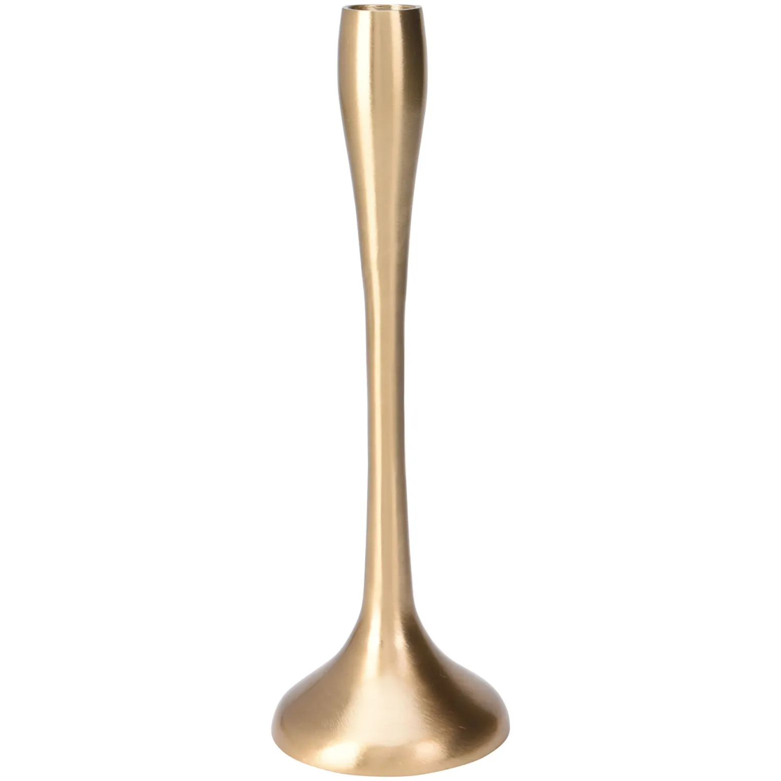 Świecznik Metalowy Pojedynczy Na Świecę Świeczki Świąteczny Glamour 25,5 Cm