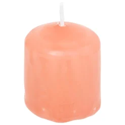 Świecznik na jedną świecę szklany OUDY + 3 świeczki