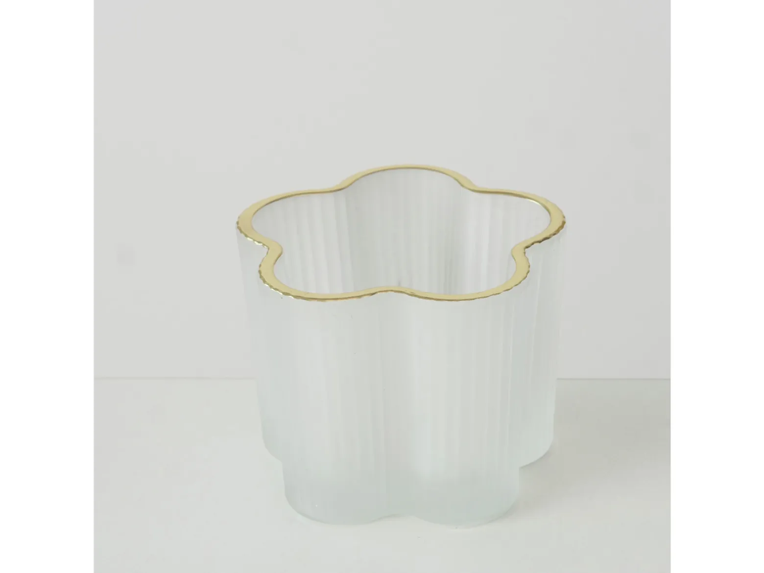 Świecznik na tealight Flower 6 cm mleczny