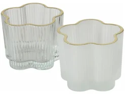 Świecznik na tealight Flower 6 cm mleczny