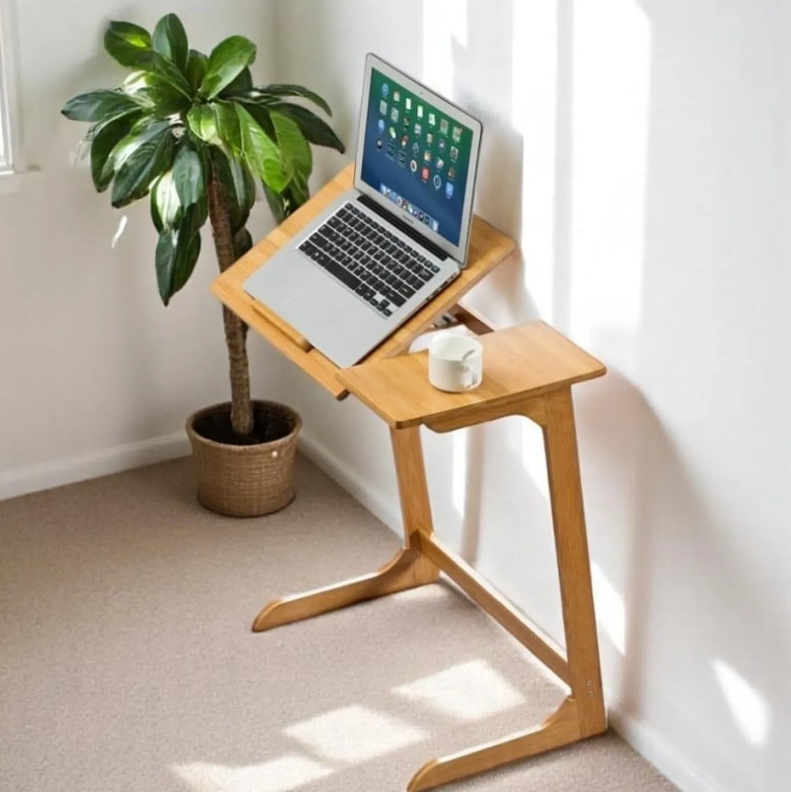Wielofunkcyjne Biurko Stolik Pod Laptop Tablet, Składane 60 X 35 Cm Stl21