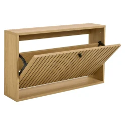 Wisząca szafka na buty Albany loft dąb czarny 72x43x17 cm