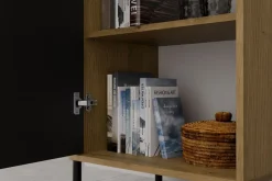 Witryna KAMARO 2DK SLIM/GŁADKI DĄB ARTISAN Lamele