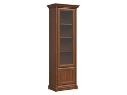 Witryna Kent 71 cm z 2 drzwiami lewa kasztan