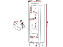 Witryna Marly 1S1D1W RE03