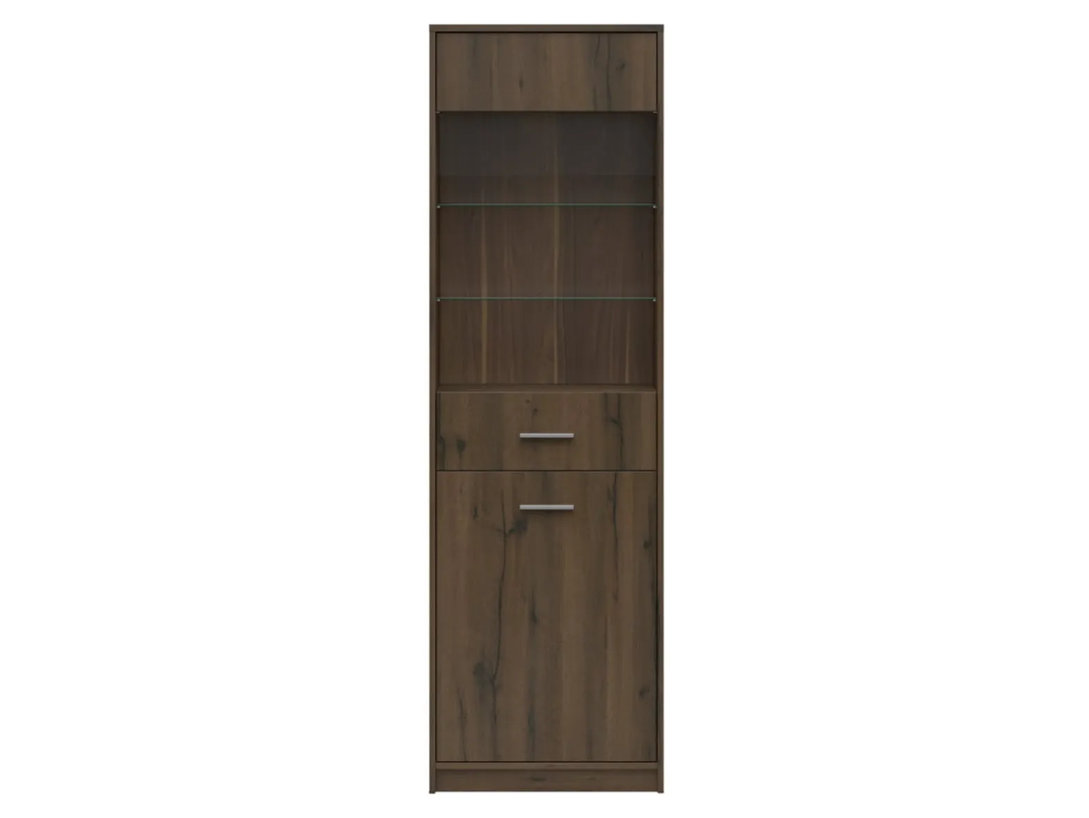 Witryna Nepo Plus 60 cm z 2 drzwiami dąb noble