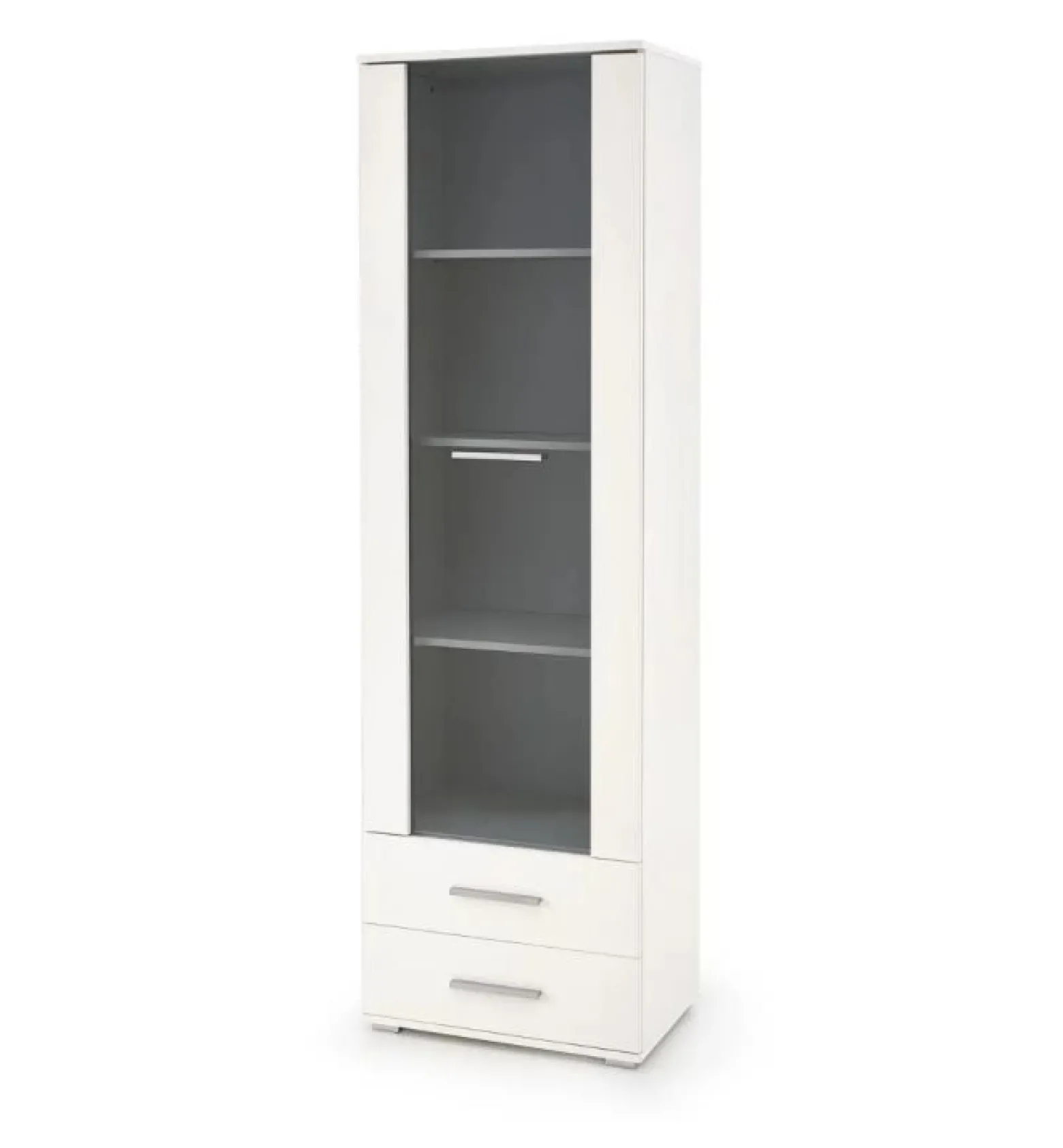 Witryna do salonu LIMA W-1 biała