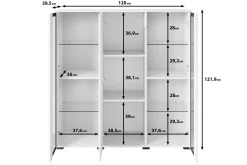 Witryna FARO 120 cm dąb wotan