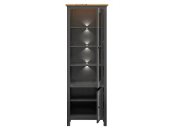 Witryna Hesen 71 cm z 2 drzwiami grafitowa