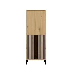 Witryna KAMARO 2DK SLIM/GŁADKI DĄB ARTISAN Lamele