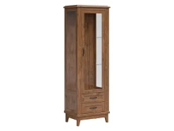 Witryna Reno 65 cm z drzwiami i 2 szufladami dąb april