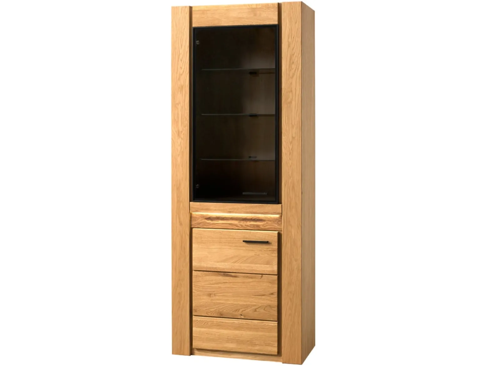 Witryna Velvet-10 75 cm z drzwiami lewostronna dąb natura