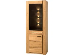 Witryna Velvet-10 75 cm z drzwiami lewostronna dąb natura