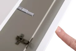 Witryna wisząca czarny połysk SWITCH 120 cm + LED
