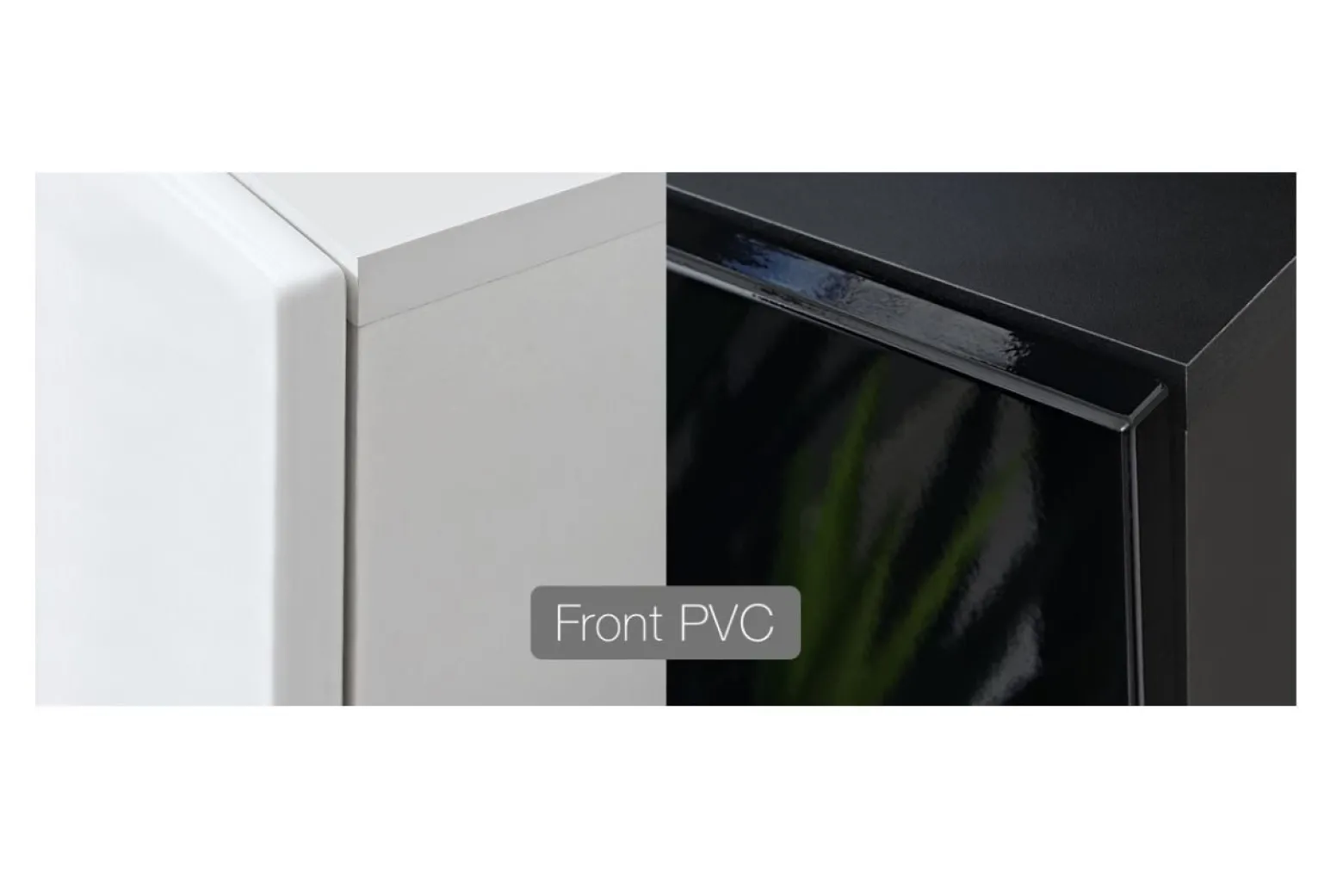 Witryna wisząca czarny połysk SWITCH 120 cm + LED