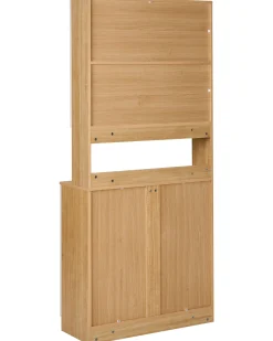 Witryna ze szklaną gablotą CYGNET 80 cm Biały
