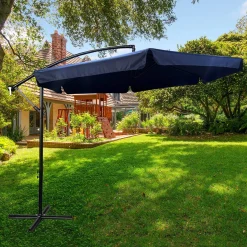 Wodoodporny parasol ogrodowy CYNIA granatowy 300x300x245 cm