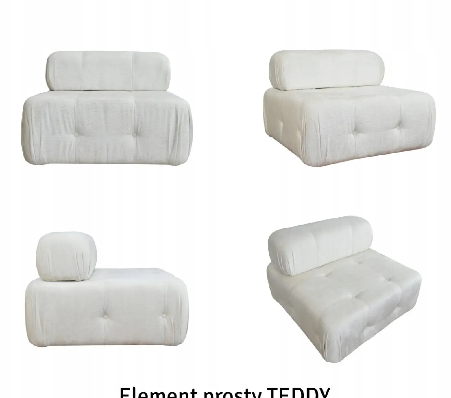 Wygodna Gustowna Sofa Modułowa Teddy 190 Cm - Możliwe Konfiguracje