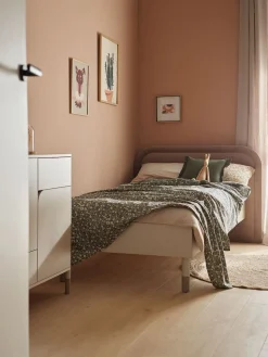 Wygodne kaszmirowe łóżko pojedyncze pokoju młodzieżowego JUNA