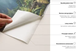 Wyrwa w ścianie sielskie okno naklejka dziura 3D 78x80