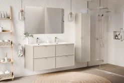 Wysoki KASZMIROWY słupek łazienkowy BELLA CASHMERE 80-35-1D