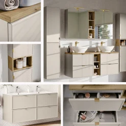 Wysoki KASZMIROWY słupek łazienkowy BELLA CASHMERE 80-35-1D