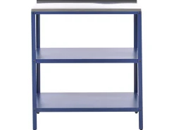 Wyspa kuchenna ogrodowa 2 półki niebieska 80x50x92
