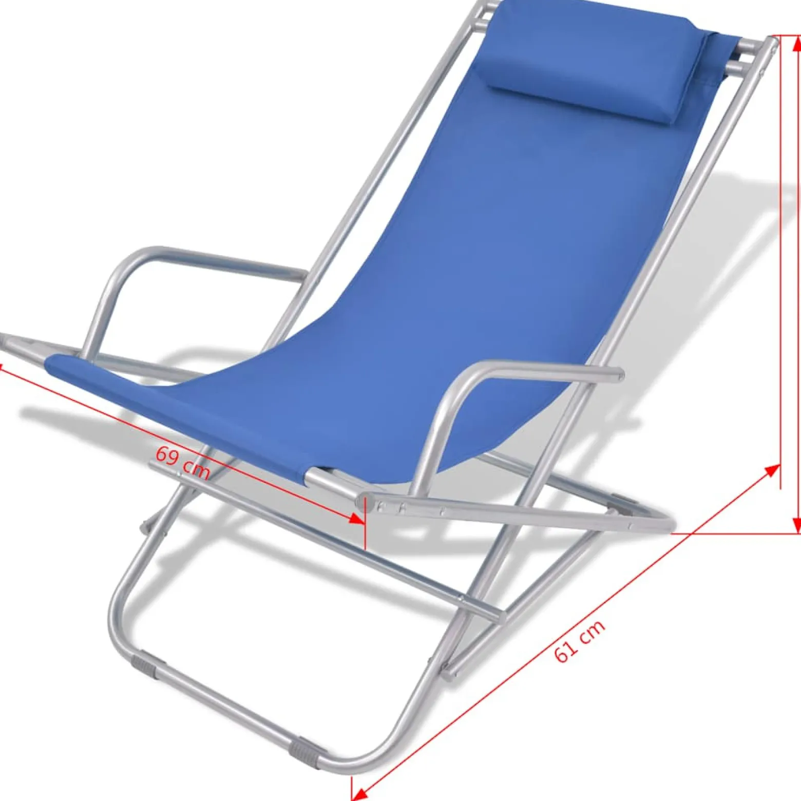 2x Leżak Ogrodowy Leżanka Ogrodowa Na Taras Balkon Ogród